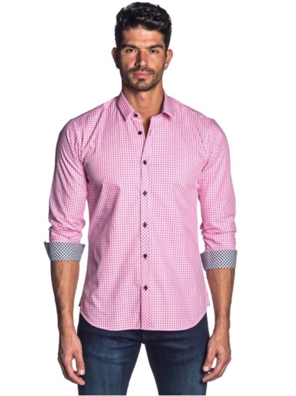 Jared Lang Men’s Gingham/Check shirt EUC